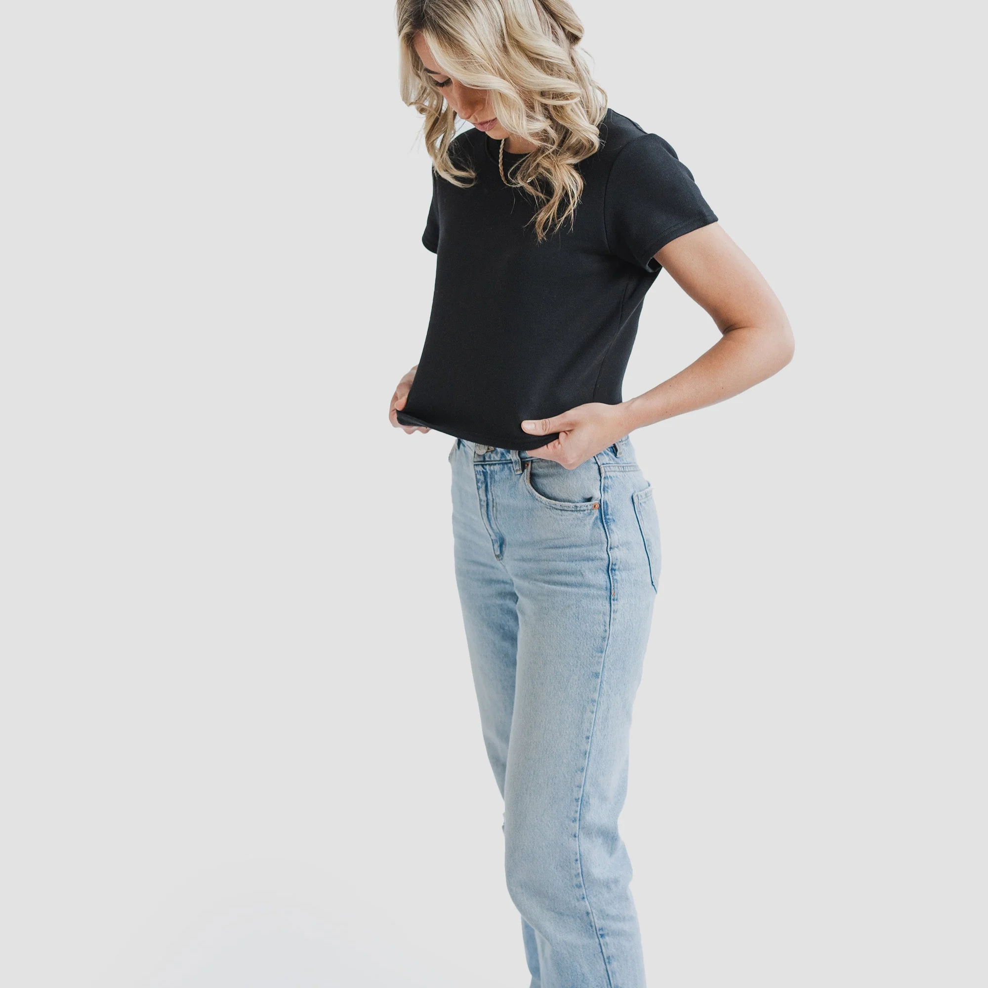Women's AlpacaCloud® Heavyweight Baby Tee - Image 10