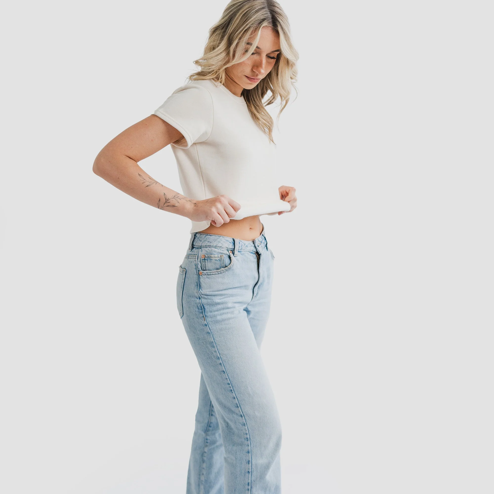 Women's AlpacaCloud® Heavyweight Baby Tee - Image 3